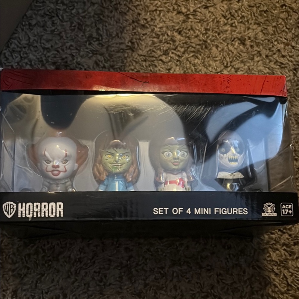 Warner Bros. Horror Mini Figures Set - Red, Green, Blue, White